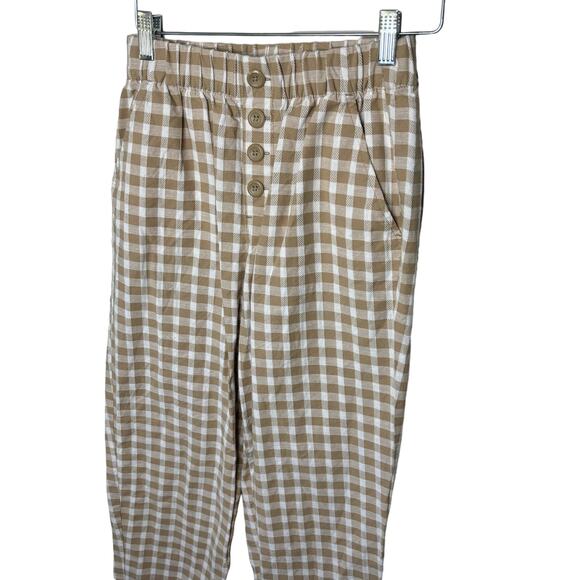 Ann Taylor LOFT Cream Light Brown Stretchy Waist Tapered Trouser Pants Women XS - Picture 8 of 8